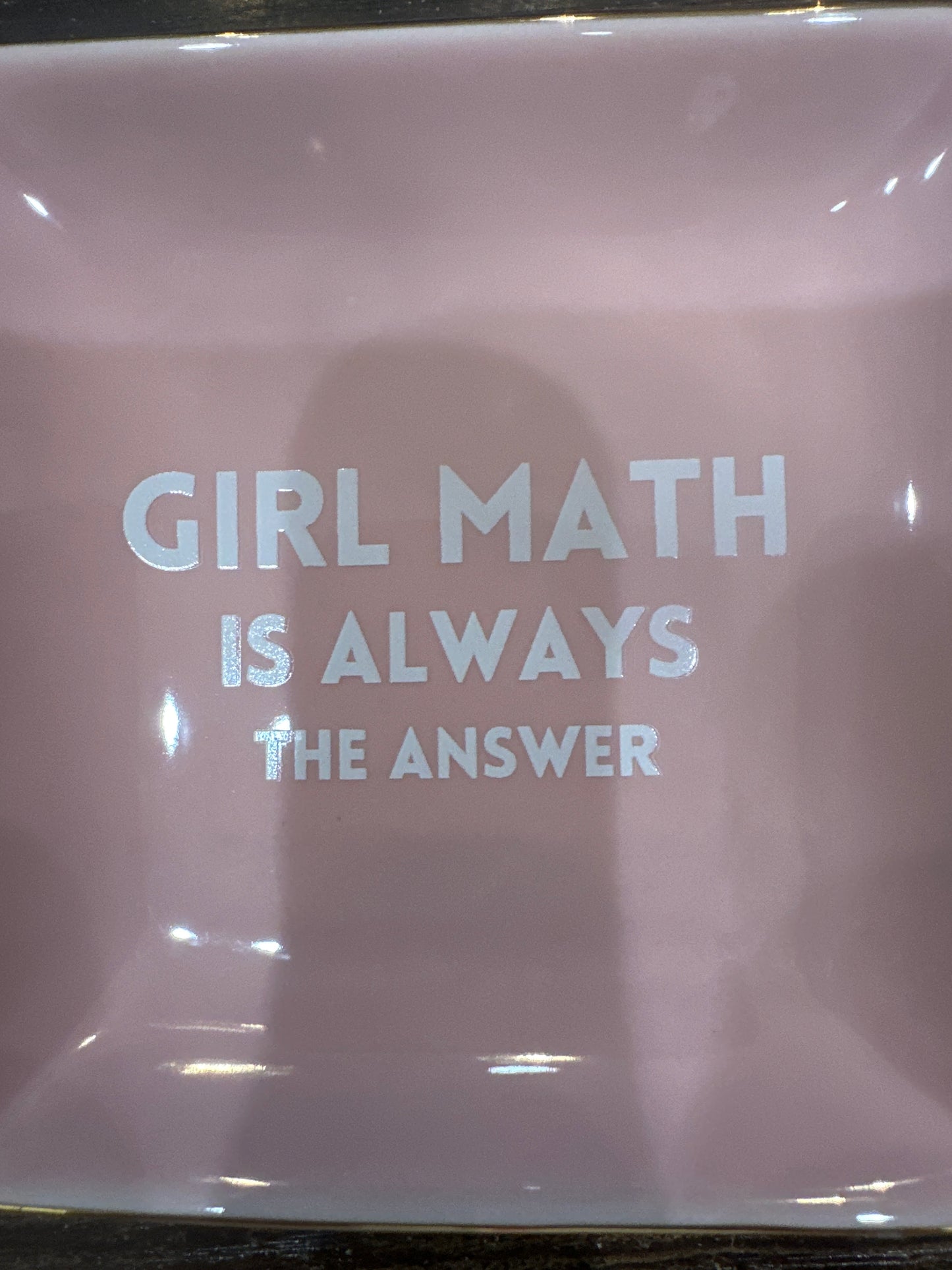 Girl Math Tray