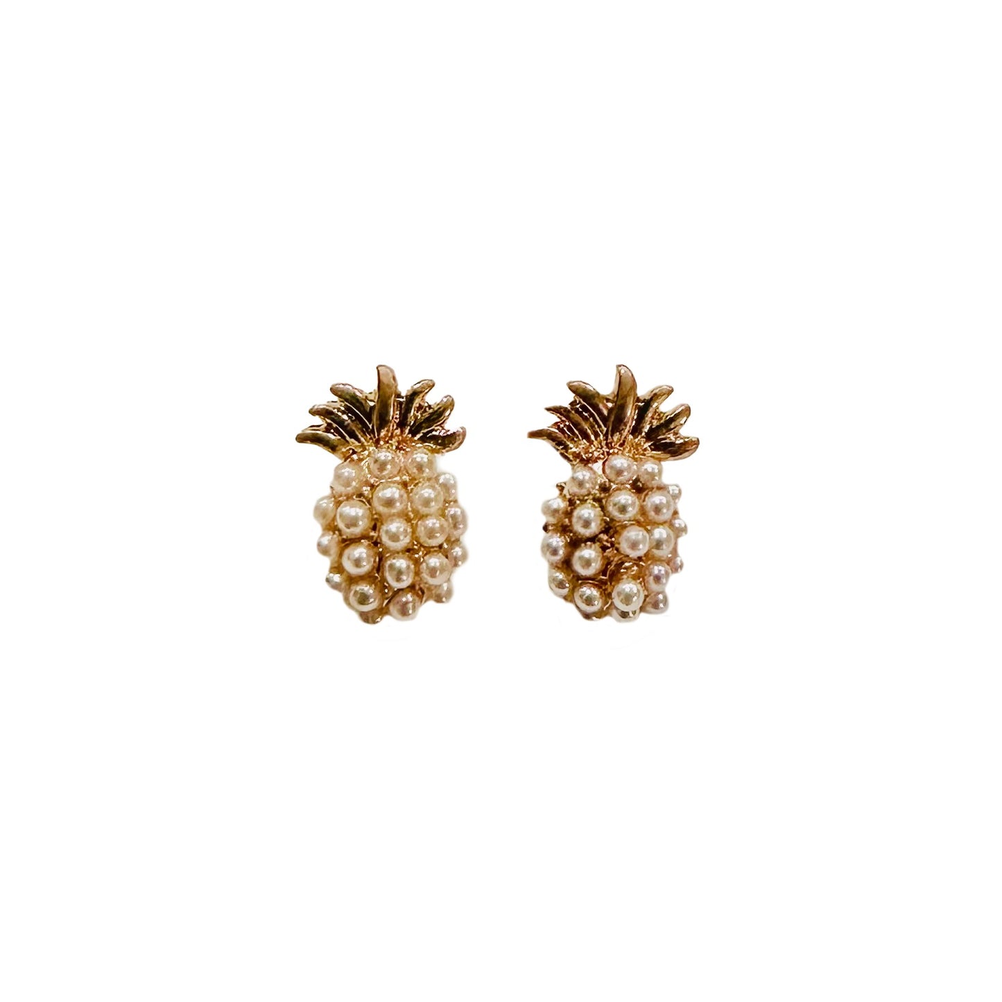 Seed Pearl Pineapple Earrings