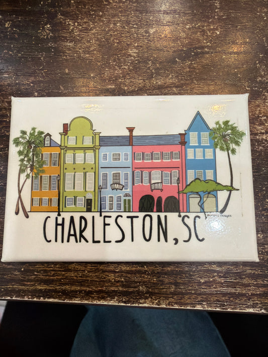 Rainbow Row Magnet